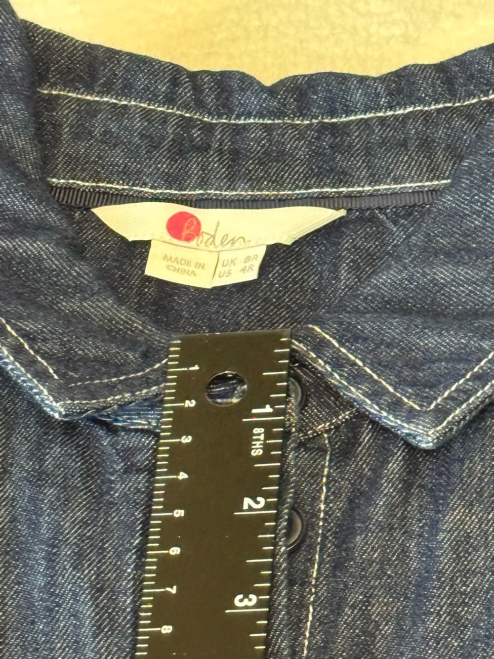 Boden Hattie Denim Dress 4R - Picture 3 of 11